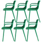 Contemporary Plastic Dining Arm Chair Windsor Back Side Chair for Home Use Dark Green 6 Piece Set Clearhalo ' kitchen&dining_furn' 'Dining Chairs' 'Dining Tables & Seating' 'dining_chair' 'furn' 'furn_dining_chair' 'Furniture' 'furniture_dining_chair' 'Kitchen & Dining Furniture' 'kitchen' 3483768