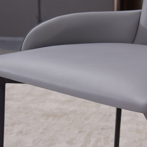 Metal Contemporary Style Home Side Chair Wingback Side Chair of 21'' Wide Chair Clearhalo ' kitchen&dining_furn' 'Dining Chairs' 'Dining Tables & Seating' 'dining_chair' 'furn' 'furn_dining_chair' 'Furniture' 'furniture_dining_chair' 'Kitchen & Dining Furniture' 'kitchen' 3483784