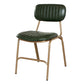 Upholstered Armless Dining Chairs Industrial Open Back Side Chair with Metal Legs Blackish Green 1 Piece Clearhalo ' kitchen&dining_furn' 'Dining Chairs' 'Dining Tables & Seating' 'dining_chair' 'furn' 'furn_dining_chair' 'Furniture' 'furniture_dining_chair' 'Kitchen & Dining Furniture' 'kitchen' 3483791