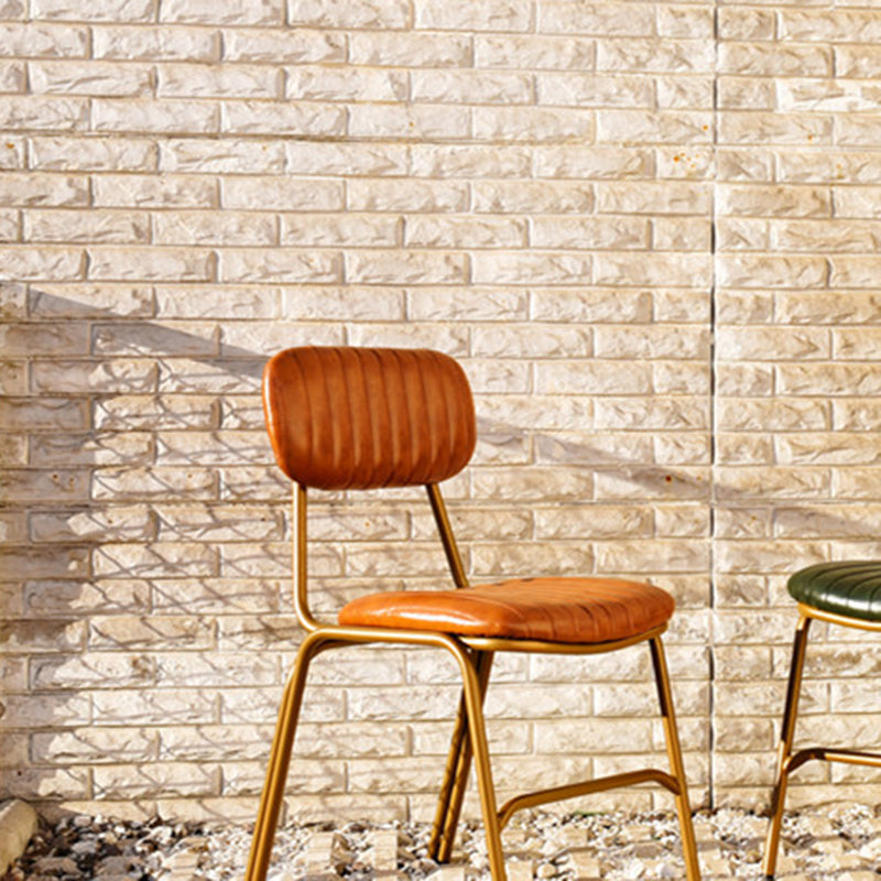 Upholstered Armless Dining Chairs Industrial Open Back Side Chair with Metal Legs Clearhalo ' kitchen&dining_furn' 'Dining Chairs' 'Dining Tables & Seating' 'dining_chair' 'furn' 'furn_dining_chair' 'Furniture' 'furniture_dining_chair' 'Kitchen & Dining Furniture' 'kitchen' 3483793