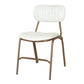 Upholstered Armless Dining Chairs Industrial Open Back Side Chair with Metal Legs White 1 Piece Clearhalo ' kitchen&dining_furn' 'Dining Chairs' 'Dining Tables & Seating' 'dining_chair' 'furn' 'furn_dining_chair' 'Furniture' 'furniture_dining_chair' 'Kitchen & Dining Furniture' 'kitchen' 3483797