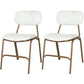 Upholstered Armless Dining Chairs Industrial Open Back Side Chair with Metal Legs White 2 Piece Set Clearhalo ' kitchen&dining_furn' 'Dining Chairs' 'Dining Tables & Seating' 'dining_chair' 'furn' 'furn_dining_chair' 'Furniture' 'furniture_dining_chair' 'Kitchen & Dining Furniture' 'kitchen' 3483798