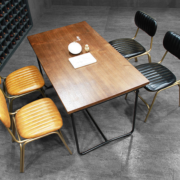 Upholstered Armless Dining Chairs Industrial Open Back Side Chair with Metal Legs Clearhalo ' kitchen&dining_furn' 'Dining Chairs' 'Dining Tables & Seating' 'dining_chair' 'furn' 'furn_dining_chair' 'Furniture' 'furniture_dining_chair' 'Kitchen & Dining Furniture' 'kitchen' 3483806