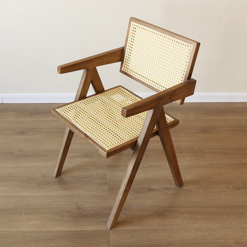 Modern Style Kitchen Dining Room Wood Chair Set Open Back Arm Chairs Set Distressed Wood 1 Piece Clearhalo ' kitchen&dining_furn' 'Dining Chairs' 'Dining Tables & Seating' 'dining_chair' 'furn' 'furn_dining_chair' 'Furniture' 'furniture_dining_chair' 'Kitchen & Dining Furniture' 'kitchen' 3483856