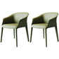 Metal Contemporary Dining Room Chair Metallic Finish Solid Back Dining Chair Blackish Green 2 Piece Set Clearhalo ' kitchen&dining_furn' 'Dining Chairs' 'Dining Tables & Seating' 'dining_chair' 'furn' 'furn_dining_chair' 'Furniture' 'furniture_dining_chair' 'Kitchen & Dining Furniture' 'kitchen' 3483864