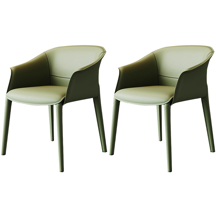 Metal Contemporary Dining Room Chair Metallic Finish Solid Back Dining Chair Blackish Green 2 Piece Set Clearhalo ' kitchen&dining_furn' 'Dining Chairs' 'Dining Tables & Seating' 'dining_chair' 'furn' 'furn_dining_chair' 'Furniture' 'furniture_dining_chair' 'Kitchen & Dining Furniture' 'kitchen' 3483864