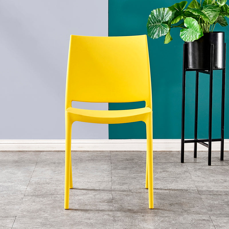 Modern Contemporary Plastic Side Chairs Multicolor Open Back Side Chair Set Clearhalo ' kitchen&dining_furn' 'Dining Chairs' 'Dining Tables & Seating' 'dining_chair' 'furn' 'furn_dining_chair' 'Furniture' 'furniture_dining_chair' 'Kitchen & Dining Furniture' 'kitchen' 3483886