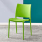 Modern Contemporary Plastic Side Chairs Multicolor Open Back Side Chair Set Green 1 Piece Clearhalo ' kitchen&dining_furn' 'Dining Chairs' 'Dining Tables & Seating' 'dining_chair' 'furn' 'furn_dining_chair' 'Furniture' 'furniture_dining_chair' 'Kitchen & Dining Furniture' 'kitchen' 3483889