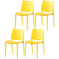 Modern Contemporary Plastic Side Chairs Multicolor Open Back Side Chair Set Yellow 4 Piece Set Clearhalo ' kitchen&dining_furn' 'Dining Chairs' 'Dining Tables & Seating' 'dining_chair' 'furn' 'furn_dining_chair' 'Furniture' 'furniture_dining_chair' 'Kitchen & Dining Furniture' 'kitchen' 3483898