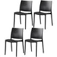 Modern Contemporary Plastic Side Chairs Multicolor Open Back Side Chair Set Black 4 Piece Set Clearhalo ' kitchen&dining_furn' 'Dining Chairs' 'Dining Tables & Seating' 'dining_chair' 'furn' 'furn_dining_chair' 'Furniture' 'furniture_dining_chair' 'Kitchen & Dining Furniture' 'kitchen' 3483908