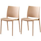 Modern Contemporary Plastic Side Chairs Multicolor Open Back Side Chair Set Brown 2 Piece Set Clearhalo ' kitchen&dining_furn' 'Dining Chairs' 'Dining Tables & Seating' 'dining_chair' 'furn' 'furn_dining_chair' 'Furniture' 'furniture_dining_chair' 'Kitchen & Dining Furniture' 'kitchen' 3483913