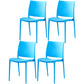 Modern Contemporary Plastic Side Chairs Multicolor Open Back Side Chair Set Blue 4 Piece Set Clearhalo ' kitchen&dining_furn' 'Dining Chairs' 'Dining Tables & Seating' 'dining_chair' 'furn' 'furn_dining_chair' 'Furniture' 'furniture_dining_chair' 'Kitchen & Dining Furniture' 'kitchen' 3483917