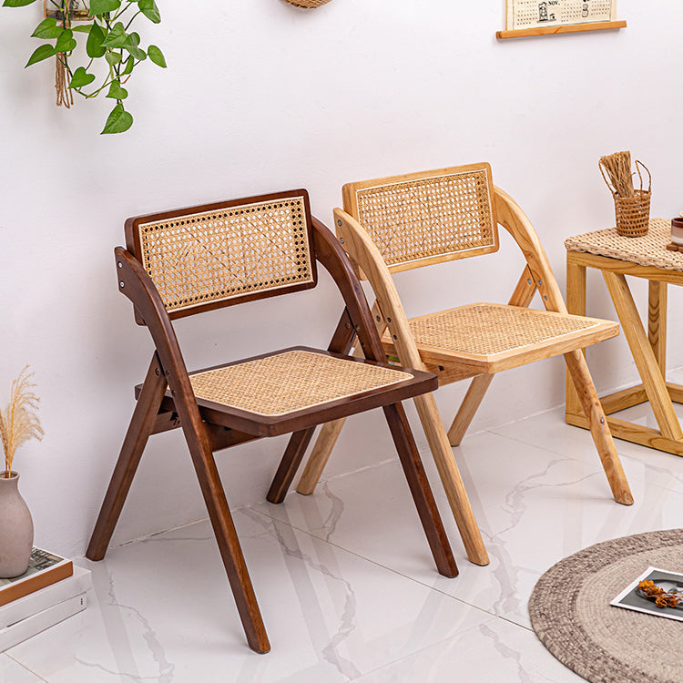 Minimalist Solid Wood Kitchen Dining Folding Side Chair Opening Back Folding Side Chair Clearhalo ' kitchen&dining_furn' 'Dining Chairs' 'Dining Tables & Seating' 'dining_chair' 'furn' 'furn_dining_chair' 'Furniture' 'furniture_dining_chair' 'Kitchen & Dining Furniture' 'kitchen' 3483918