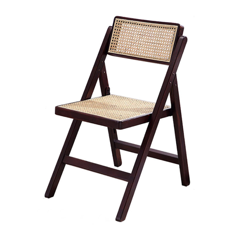 Minimalist Solid Wood Kitchen Dining Folding Side Chair Opening Back Folding Side Chair Walnut 1 Piece Clearhalo ' kitchen&dining_furn' 'Dining Chairs' 'Dining Tables & Seating' 'dining_chair' 'furn' 'furn_dining_chair' 'Furniture' 'furniture_dining_chair' 'Kitchen & Dining Furniture' 'kitchen' 3483919