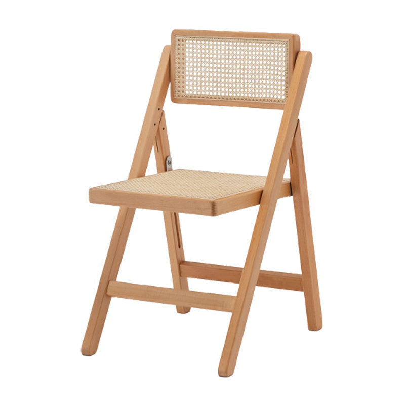 Minimalist Solid Wood Kitchen Dining Folding Side Chair Opening Back Folding Side Chair Khaki 1 Piece Clearhalo ' kitchen&dining_furn' 'Dining Chairs' 'Dining Tables & Seating' 'dining_chair' 'furn' 'furn_dining_chair' 'Furniture' 'furniture_dining_chair' 'Kitchen & Dining Furniture' 'kitchen' 3483931