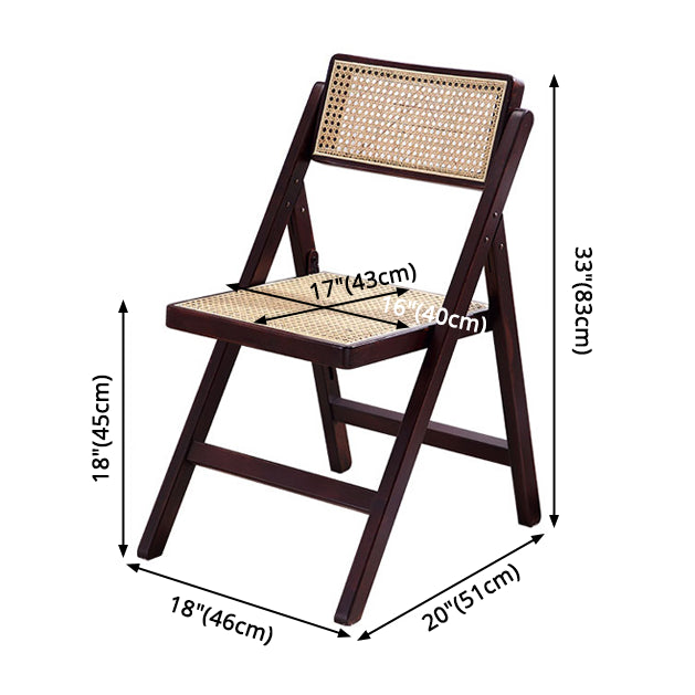 Minimalist Solid Wood Kitchen Dining Folding Side Chair Opening Back Folding Side Chair Clearhalo ' kitchen&dining_furn' 'Dining Chairs' 'Dining Tables & Seating' 'dining_chair' 'furn' 'furn_dining_chair' 'Furniture' 'furniture_dining_chair' 'Kitchen & Dining Furniture' 'kitchen' 3483937