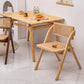 Minimalist Solid Wood Kitchen Dining Folding Side Chair Opening Back Folding Side Chair Clearhalo ' kitchen&dining_furn' 'Dining Chairs' 'Dining Tables & Seating' 'dining_chair' 'furn' 'furn_dining_chair' 'Furniture' 'furniture_dining_chair' 'Kitchen & Dining Furniture' 'kitchen' 3483941