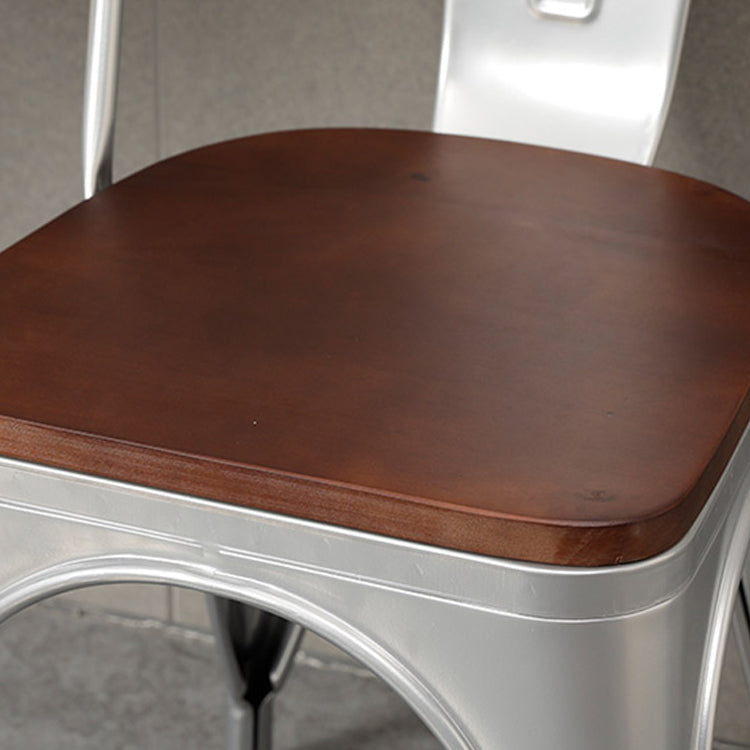 Metal Industrial Dining Chair Slat Back Stacking Arm Chair for Restaurant Clearhalo ' kitchen&dining_furn' 'Dining Chairs' 'Dining Tables & Seating' 'dining_chair' 'furn' 'furn_dining_chair' 'Furniture' 'furniture_dining_chair' 'Kitchen & Dining Furniture' 'kitchen' 3483953