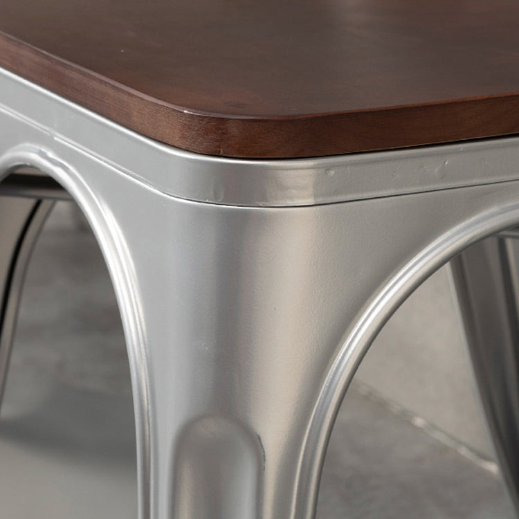 Metal Industrial Dining Chair Slat Back Stacking Arm Chair for Restaurant Clearhalo ' kitchen&dining_furn' 'Dining Chairs' 'Dining Tables & Seating' 'dining_chair' 'furn' 'furn_dining_chair' 'Furniture' 'furniture_dining_chair' 'Kitchen & Dining Furniture' 'kitchen' 3483956