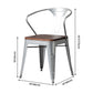 Metal Industrial Dining Chair Slat Back Stacking Arm Chair for Restaurant Clearhalo ' kitchen&dining_furn' 'Dining Chairs' 'Dining Tables & Seating' 'dining_chair' 'furn' 'furn_dining_chair' 'Furniture' 'furniture_dining_chair' 'Kitchen & Dining Furniture' 'kitchen' 3483962