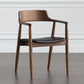 Contemporary Dining Chair 20'' Wide Open Arm Chair with 4 Wood Legs for Home Clearhalo ' kitchen&dining_furn' 'Dining Chairs' 'Dining Tables & Seating' 'dining_chair' 'furn' 'furn_dining_chair' 'Furniture' 'furniture_dining_chair' 'Kitchen & Dining Furniture' 'kitchen' 3484000