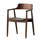 Contemporary Dining Chair 20'' Wide Open Arm Chair with 4 Wood Legs for Home Clearhalo ' kitchen&dining_furn' 'Dining Chairs' 'Dining Tables & Seating' 'dining_chair' 'furn' 'furn_dining_chair' 'Furniture' 'furniture_dining_chair' 'Kitchen & Dining Furniture' 'kitchen' 3484002