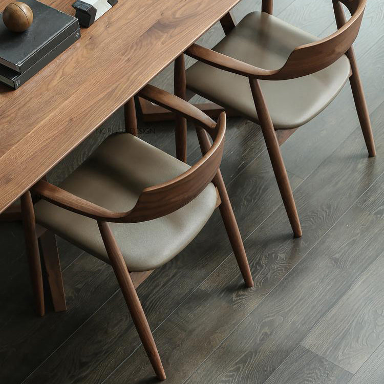 Contemporary Dining Chair 20'' Wide Open Arm Chair with 4 Wood Legs for Home Clearhalo ' kitchen&dining_furn' 'Dining Chairs' 'Dining Tables & Seating' 'dining_chair' 'furn' 'furn_dining_chair' 'Furniture' 'furniture_dining_chair' 'Kitchen & Dining Furniture' 'kitchen' 3484009