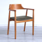 Contemporary Dining Chair 20'' Wide Open Arm Chair with 4 Wood Legs for Home Clearhalo ' kitchen&dining_furn' 'Dining Chairs' 'Dining Tables & Seating' 'dining_chair' 'furn' 'furn_dining_chair' 'Furniture' 'furniture_dining_chair' 'Kitchen & Dining Furniture' 'kitchen' 3484019