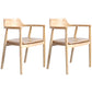 Contemporary Dining Chair 20'' Wide Open Arm Chair with 4 Wood Legs for Home Wood Wood 2 Piece Set Clearhalo ' kitchen&dining_furn' 'Dining Chairs' 'Dining Tables & Seating' 'dining_chair' 'furn' 'furn_dining_chair' 'Furniture' 'furniture_dining_chair' 'Kitchen & Dining Furniture' 'kitchen' 3484023