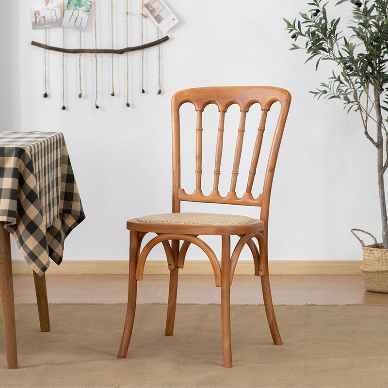 Solid Wood Traditional Dining Room Chairs Matte Finish Slat Back Chairs Natural 1 Piece Clearhalo ' kitchen&dining_furn' 'Dining Chairs' 'Dining Tables & Seating' 'dining_chair' 'furn' 'furn_dining_chair' 'Furniture' 'furniture_dining_chair' 'Kitchen & Dining Furniture' 'kitchen' 3484054