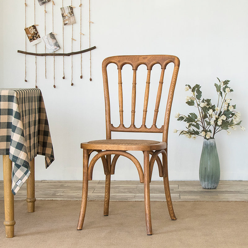 Solid Wood Traditional Dining Room Chairs Matte Finish Slat Back Chairs Light Wood 1 Piece Clearhalo ' kitchen&dining_furn' 'Dining Chairs' 'Dining Tables & Seating' 'dining_chair' 'furn' 'furn_dining_chair' 'Furniture' 'furniture_dining_chair' 'Kitchen & Dining Furniture' 'kitchen' 3484060