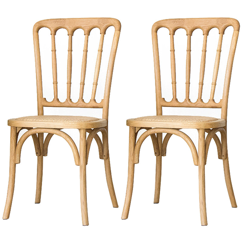 Solid Wood Traditional Dining Room Chairs Matte Finish Slat Back Chairs Wood 2 Piece Set Clearhalo ' kitchen&dining_furn' 'Dining Chairs' 'Dining Tables & Seating' 'dining_chair' 'furn' 'furn_dining_chair' 'Furniture' 'furniture_dining_chair' 'Kitchen & Dining Furniture' 'kitchen' 3484067