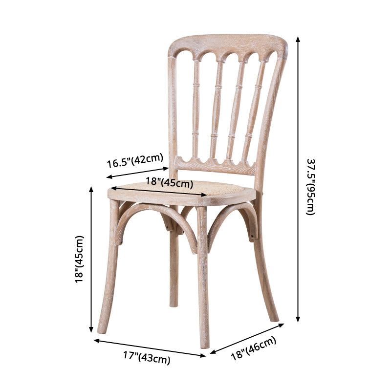 Solid Wood Traditional Dining Room Chairs Matte Finish Slat Back Chairs Clearhalo ' kitchen&dining_furn' 'Dining Chairs' 'Dining Tables & Seating' 'dining_chair' 'furn' 'furn_dining_chair' 'Furniture' 'furniture_dining_chair' 'Kitchen & Dining Furniture' 'kitchen' 3484071
