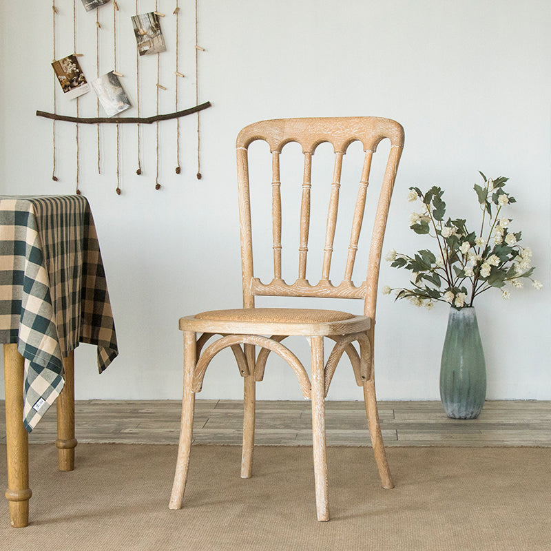 Solid Wood Traditional Dining Room Chairs Matte Finish Slat Back Chairs White 1 Piece Clearhalo ' kitchen&dining_furn' 'Dining Chairs' 'Dining Tables & Seating' 'dining_chair' 'furn' 'furn_dining_chair' 'Furniture' 'furniture_dining_chair' 'Kitchen & Dining Furniture' 'kitchen' 3484077