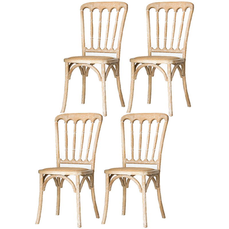 Solid Wood Traditional Dining Room Chairs Matte Finish Slat Back Chairs White 4 Piece Set Clearhalo ' kitchen&dining_furn' 'Dining Chairs' 'Dining Tables & Seating' 'dining_chair' 'furn' 'furn_dining_chair' 'Furniture' 'furniture_dining_chair' 'Kitchen & Dining Furniture' 'kitchen' 3484081