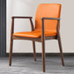 Contemporary Solid Back Kitchen Dining Arm Chair Solid Wood Dining Arm Chair Clearhalo ' kitchen&dining_furn' 'Dining Chairs' 'Dining Tables & Seating' 'dining_chair' 'furn' 'furn_dining_chair' 'Furniture' 'furniture_dining_chair' 'Kitchen & Dining Furniture' 'kitchen' 3484083
