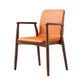 Contemporary Solid Back Kitchen Dining Arm Chair Solid Wood Dining Arm Chair Clearhalo ' kitchen&dining_furn' 'Dining Chairs' 'Dining Tables & Seating' 'dining_chair' 'furn' 'furn_dining_chair' 'Furniture' 'furniture_dining_chair' 'Kitchen & Dining Furniture' 'kitchen' 3484091