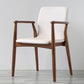 Contemporary Solid Back Kitchen Dining Arm Chair Solid Wood Dining Arm Chair Clearhalo ' kitchen&dining_furn' 'Dining Chairs' 'Dining Tables & Seating' 'dining_chair' 'furn' 'furn_dining_chair' 'Furniture' 'furniture_dining_chair' 'Kitchen & Dining Furniture' 'kitchen' 3484108