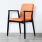 Contemporary Solid Back Kitchen Dining Arm Chair Solid Wood Dining Arm Chair Orange 1 Piece Black Clearhalo ' kitchen&dining_furn' 'Dining Chairs' 'Dining Tables & Seating' 'dining_chair' 'furn' 'furn_dining_chair' 'Furniture' 'furniture_dining_chair' 'Kitchen & Dining Furniture' 'kitchen' 3484113