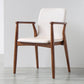 Contemporary Solid Back Kitchen Dining Arm Chair Solid Wood Dining Arm Chair Off-White 1 Piece Walnut Clearhalo ' kitchen&dining_furn' 'Dining Chairs' 'Dining Tables & Seating' 'dining_chair' 'furn' 'furn_dining_chair' 'Furniture' 'furniture_dining_chair' 'Kitchen & Dining Furniture' 'kitchen' 3484119