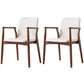 Contemporary Solid Back Kitchen Dining Arm Chair Solid Wood Dining Arm Chair Off-White 2 Piece Set Walnut Clearhalo ' kitchen&dining_furn' 'Dining Chairs' 'Dining Tables & Seating' 'dining_chair' 'furn' 'furn_dining_chair' 'Furniture' 'furniture_dining_chair' 'Kitchen & Dining Furniture' 'kitchen' 3484120