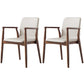 Contemporary Solid Back Kitchen Dining Arm Chair Solid Wood Dining Arm Chair Apricot 2 Piece Set Walnut Clearhalo ' kitchen&dining_furn' 'Dining Chairs' 'Dining Tables & Seating' 'dining_chair' 'furn' 'furn_dining_chair' 'Furniture' 'furniture_dining_chair' 'Kitchen & Dining Furniture' 'kitchen' 3484123