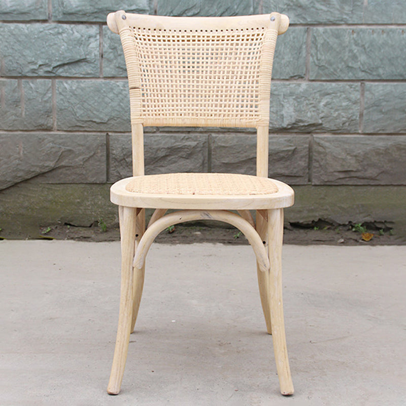 Solid Wood Country Style Dining Room Chair Matte Finish Cane Back Dining Chairs Clearhalo ' kitchen&dining_furn' 'Dining Chairs' 'Dining Tables & Seating' 'dining_chair' 'furn' 'furn_dining_chair' 'Furniture' 'furniture_dining_chair' 'Kitchen & Dining Furniture' 'kitchen' 3484141