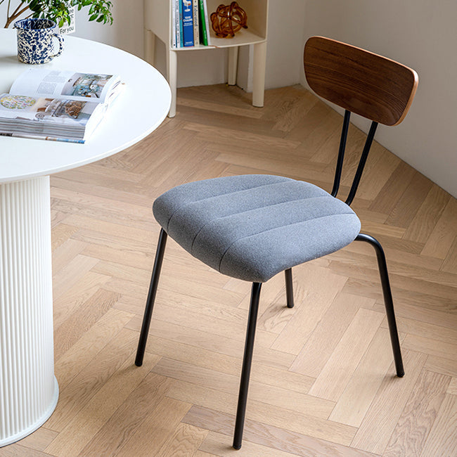 Nordic Style Solid Wood Dining Room Chair Open Back Dining Side Chair for Home Use Clearhalo ' kitchen&dining_furn' 'Dining Chairs' 'Dining Tables & Seating' 'dining_chair' 'furn' 'furn_dining_chair' 'Furniture' 'furniture_dining_chair' 'Kitchen & Dining Furniture' 'kitchen' 3484162