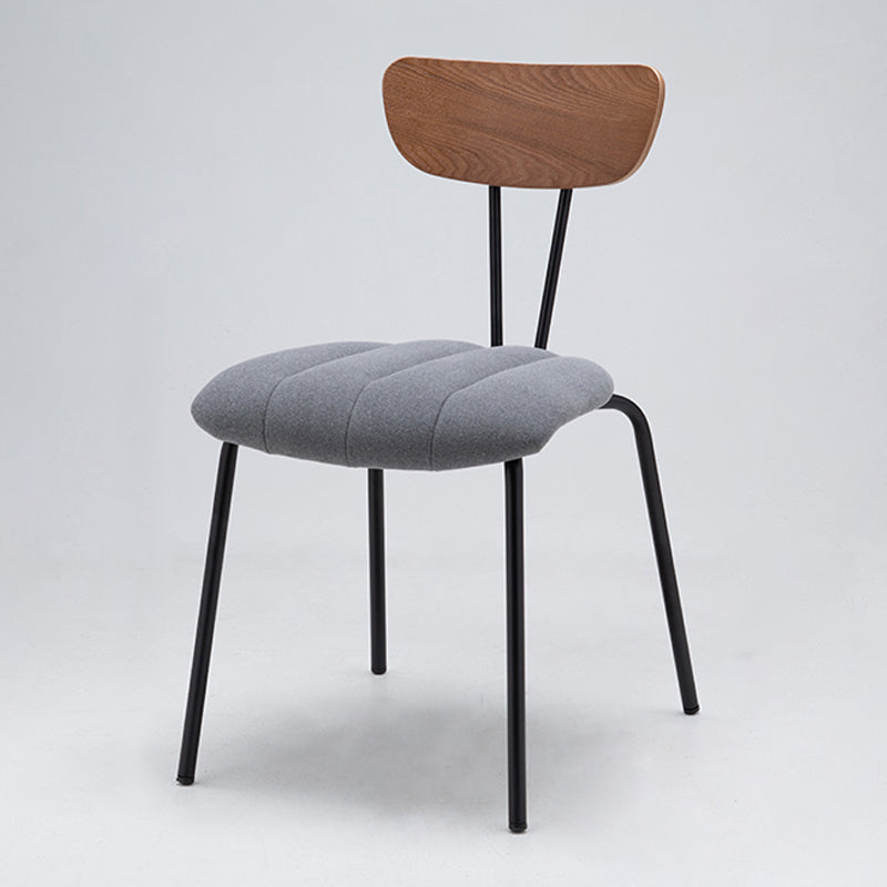 Nordic Style Solid Wood Dining Room Chair Open Back Dining Side Chair for Home Use Grey Brown 1 Piece Clearhalo ' kitchen&dining_furn' 'Dining Chairs' 'Dining Tables & Seating' 'dining_chair' 'furn' 'furn_dining_chair' 'Furniture' 'furniture_dining_chair' 'Kitchen & Dining Furniture' 'kitchen' 3484166