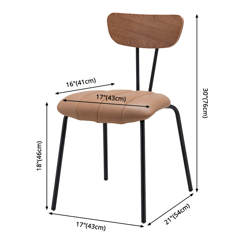 Nordic Style Solid Wood Dining Room Chair Open Back Dining Side Chair for Home Use Clearhalo ' kitchen&dining_furn' 'Dining Chairs' 'Dining Tables & Seating' 'dining_chair' 'furn' 'furn_dining_chair' 'Furniture' 'furniture_dining_chair' 'Kitchen & Dining Furniture' 'kitchen' 3484167