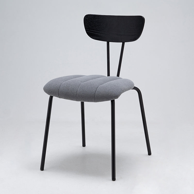 Nordic Style Solid Wood Dining Room Chair Open Back Dining Side Chair for Home Use Grey Black 1 Piece Clearhalo ' kitchen&dining_furn' 'Dining Chairs' 'Dining Tables & Seating' 'dining_chair' 'furn' 'furn_dining_chair' 'Furniture' 'furniture_dining_chair' 'Kitchen & Dining Furniture' 'kitchen' 3484171