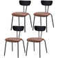 Nordic Style Solid Wood Dining Room Chair Open Back Dining Side Chair for Home Use Brown Black 4 Piece Set Clearhalo ' kitchen&dining_furn' 'Dining Chairs' 'Dining Tables & Seating' 'dining_chair' 'furn' 'furn_dining_chair' 'Furniture' 'furniture_dining_chair' 'Kitchen & Dining Furniture' 'kitchen' 3484176