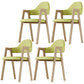 Nordic Fabric Dining Side Chair with Metal Base 33"H Open Back Dining Side Chair for Restaurant Green 4 Piece Set Clearhalo ' kitchen&dining_furn' 'Dining Chairs' 'Dining Tables & Seating' 'dining_chair' 'furn' 'furn_dining_chair' 'Furniture' 'furniture_dining_chair' 'Kitchen & Dining Furniture' 'kitchen' 3484188