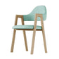 Nordic Fabric Dining Side Chair with Metal Base 33"H Open Back Dining Side Chair for Restaurant Turquoise 1 Piece Clearhalo ' kitchen&dining_furn' 'Dining Chairs' 'Dining Tables & Seating' 'dining_chair' 'furn' 'furn_dining_chair' 'Furniture' 'furniture_dining_chair' 'Kitchen & Dining Furniture' 'kitchen' 3484189